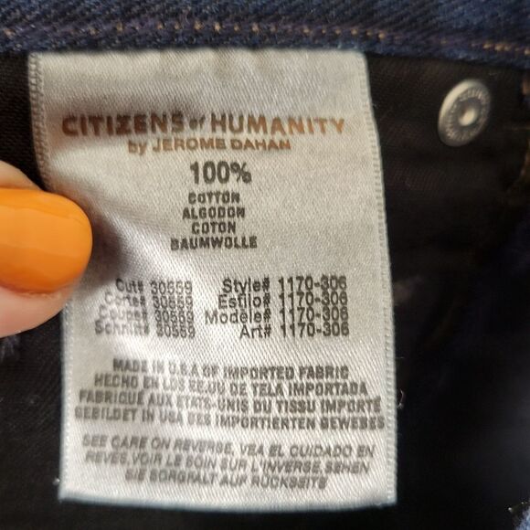 Citizens of Humanity Riley Boy Boot Button Fly Jeans 25 - Picture 6 of 8